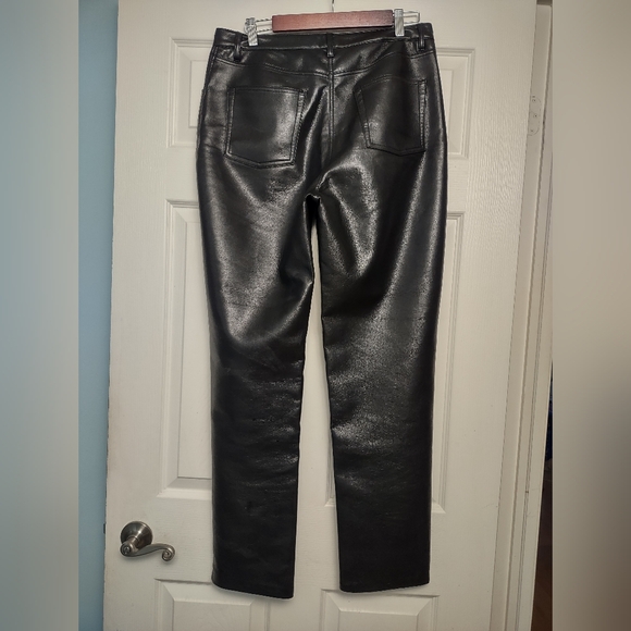 Aritzia Wilfred The Melina, Black, Vegan Leather, High Rise, 5 pockets, Size 12 - Picture 14 of 14